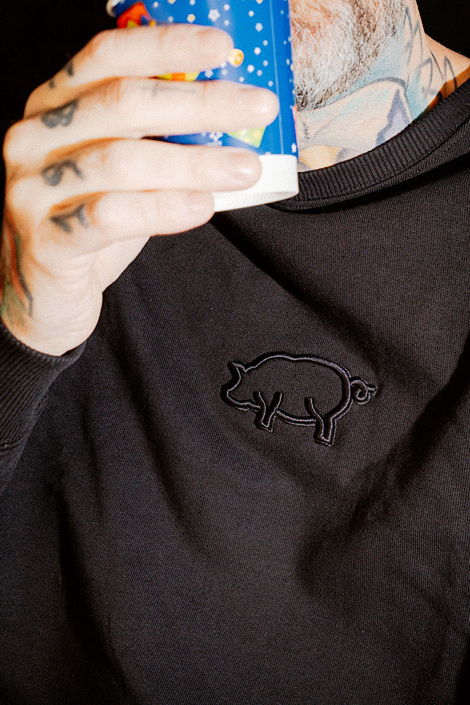 Mikina “Būcheck blck/blck” 1+1 white cap